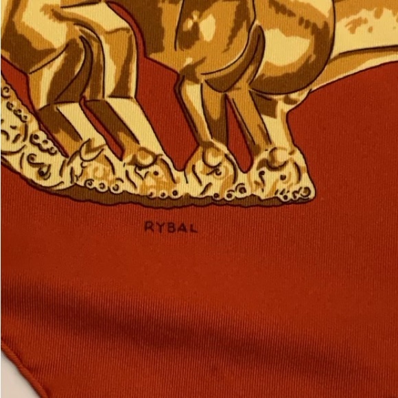 Hermes Les Cavaliers D’or Silk Scarf - Picture 7 of 8